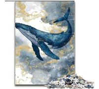 Puzzles pour Adultes 1000 Baleines mystérieuses, à partir de 14 Ans, décoration d'intérieur, à Offrir en Cadeau à Toute la Famille (Taille 26x38cm)