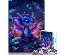 Puzzles pour Adultes 1000 Bébé Dragon 1000 pièces pour Adolescents, Anti-Stress, défi Difficile, décoration d'intérieur Unique et Cadeaux (Taille 75x50cm)