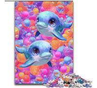 Puzzles pour Adultes 1000 bébés Dauphins pour Les 14 Ans et Plus Superbe Jeu de Conception Superbe Jeu de Conception Superbe Cadeau (Taille 50x75cm)