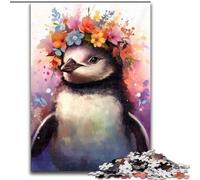 Puzzles pour Adultes 1000 bébés Ours Polaires colorés en Bois, Jouets Cadeau éducatif intellectuel décompressant Amusant Jeu Familial 50x75cm pour Jeu interactif Familial