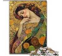 Puzzles pour Adultes 1000 Belles Femmes endormies, Chaque pièce est Unique - Jeu Familial Stimulant et Amusant pour Les 14 Ans 50x75cm