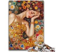 Puzzles pour Adultes 1000 Belles Femmes endormies Jeux éducatifs Décoration de la Maison Cadeau d'anniversaire, Cadeaux pour Les 14 Ans et Plus 38x26cm