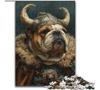 Puzzles pour Adultes 1000 bouledogues Vikings, Jouets de Divertissement Familial, idéal comme Cadeau pour Toute la Famille à partir de 14 Ans (Taille 26x38cm)