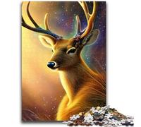 Puzzles pour Adultes 1000 Cerfs fantastiques, Jeu éducatif Familial, à Offrir en Cadeau à Toute la Famille, à partir de 14 Ans, 26x38cm
