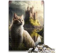Puzzles pour Adultes 1000 Chats sur Une planète Extraterrestre, Puzzle pour Adultes, Apprentissage éducatif, idéal comme Cadeau pour Toute la Famille (26x38cm)