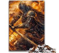 Puzzles pour Adultes 1000 Chevaliers en Flammes, Un Plaisir Familial idéal comme Cadeau pour Toute la Famille, à partir de 14 Ans, 26x38cm
