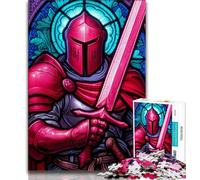 Puzzles pour Adultes 1000 Chevaliers médiévaux Puzzles pour Adolescents, Jouets de Jeu Chaque pièce est Unique - Jeu Familial Stimulant et Amusant (Taille 75x50cm)