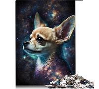 Puzzles pour Adultes 1000 Chien Chihuahua Puzzle pour Adultes Puzzles en Carton Casse-tête pour Adultes （Taille 26x38cm）