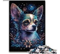 Puzzles pour Adultes 1000 Chihuahua en Bois, ce Qui en Fait Un Excellent Cadeau pour s'amuser en Famille 50x75cm pour la décoration intérieure, l'entraînement cérébral et Les Cadeaux de Vacances