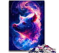 Puzzles pour Adultes 1000 cochons pour Jeu éducatif, Jouet de défi, idéal comme Cadeau pour Toute la Famille 26x38cm