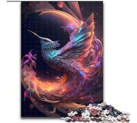Puzzles pour Adultes 1000 colibris du Temps en Bois, ce Qui en Fait Un Excellent Cadeau pour s'amuser en Famille 50x75cm Décoration DIY Cadeaux de Vacances stimulants pour Le Cerveau