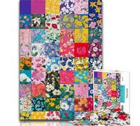 Puzzles pour Adultes 1000 collages de Fleurs, Aide Le Cerveau à exercer des Jouets addictifs pour cultiver la Patience Collection d'artistes, Beaux-Arts 50x75cm