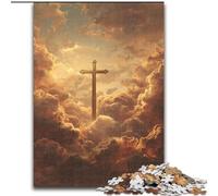 Puzzles pour Adultes 1000 Croix dans Les Nuages, Jeu intellectuel en Forme d'éléphant, Cadeau d'anniversaire, décoration Murale pour 14 Ans et Plus (Taille 26x38cm)
