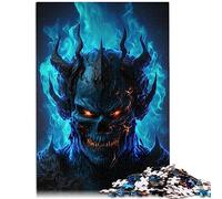 Puzzles pour Adultes 1000 démon de la Flamme de l'enfer Puzzle en Bois Durable pour Adultes 50x75 cm