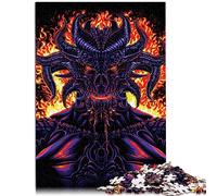 Puzzles pour Adultes 1000 démons de l'enfer Puzzle en Bois oeuvre de Puzzle 19,7x29,5 Pouces Puzzles pour Adultes