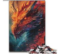 Puzzles pour Adultes 1000 Dragons Chinois, Casse-tête pour décoration Murale, Cadeaux d'anniversaire et de Noël Uniques pour Les 14 Ans (Taille 26x38cm)
