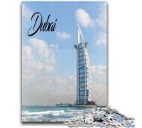Puzzles pour Adultes 1000 Dubaï Jeu éducatif Défi Jouet Décoration Murale Cadeaux d'anniversaire et de Noël Uniques (Taille 38x52cm)