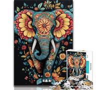 Puzzles pour Adultes 1000 éléphants fantastiques, Aidez Le Cerveau à exercer des Jouets addictifs pour cultiver la Patience Collection d'artistes, Beaux-Arts 50x75cm