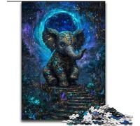 Puzzles pour Adultes 1000 éléphants mystérieux, Casse-tête pour décoration Murale, Cadeaux d'anniversaire et de Noël Uniques pour Les 14 Ans (Taille 50x75cm)