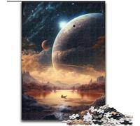 Puzzles pour Adultes 1000 exoplanètes Hyperion Terra en Bois, développe la Coordination œil-Main, idéal pour Les Cadeaux d'anniversaire 1000 pièces(50x75cm)