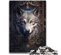 Puzzles pour Adultes 1000 Fables Wolf Jeu éducatif Familial Offrez des Cadeaux pour Toute la Famille à partir de 14 Ans 26x38cm