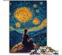 Puzzles pour Adultes 1000 Femmes sous Le Ciel Nocturne, Casse-tête pour décoration Murale, Cadeaux d'anniversaire et de Noël Uniques pour Les 14 Ans (Taille 50x75cm)