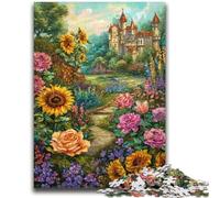 Puzzles pour Adultes 1000 Fleurs Tournesol Jeu éducatif Familial Offrez des Cadeaux pour Toute la Famille à partir de 14 Ans 50x75cm