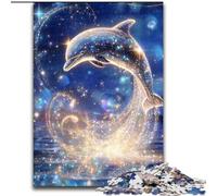 Puzzles pour Adultes 1000 Galaxy Dolphin, Jeu Familial Anti-Stress, défi Difficile, Une œuvre d'art pour Les 14 Ans et Plus 26x38cm