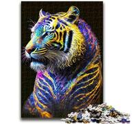 Puzzles pour Adultes 1000 Galaxy Fantasy Tiger pour Les 14 Ans et Plus Jeu de réflexion Meilleur Cadeau pour Adultes et Adolescents 50x75cm