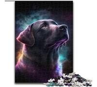 Puzzles pour Adultes 1000 Galaxy Labrador en Bois, ce Qui en Fait Un Excellent Cadeau pour s'amuser en Famille 50x75cm Décoration DIY Cadeaux de Vacances stimulants pour Le Cerveau