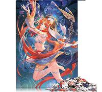 Puzzles pour Adultes 1000 Genshin Impact Nilou Puzzles pour Adultes Jeu de Puzzle en Bois (Taille 50x75cm)