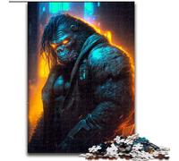 Puzzles pour Adultes 1000 Gorilles du Futur Puzzles en Carton, idée Cadeau d'anniversaire, Jeu de réflexion Stimulant 1000 pièces(26x38cm)