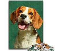 Puzzles pour Adultes 1000 Happy Beagle Family Fun pour est idéal comme Cadeau pour Toute la Famille à partir de 14 Ans 26x38cm