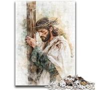 Puzzles pour Adultes 1000 Jésus Convient aux 14 Ans et Plus Jeux familiaux Offrez des Cadeaux pour Toute la Famille 50x75cm