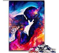 Puzzles pour Adultes 1000 Jeux de Flammes Jumelles, Puzzles en Bois pour Adultes, décoration d'intérieur, Jeu de réflexion pour Adolescents (Taille 50x75cm)