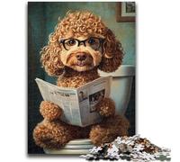 Puzzles pour Adultes 1000 Jeux éducatifs Goldendoodle Mignons Décoration de la Maison Jeu éducatif pour Anniversaire, Noël 38x26cm