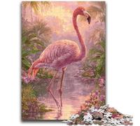 Puzzles pour Adultes 1000 Jeux éducatifs Jungle Flamingo, à Offrir en Cadeau à Toute la Famille, à partir de 14 Ans, 50x75cm