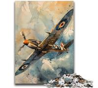 Puzzles pour Adultes 1000 Jeux éducatifs sur Le thème de l'avion Spitfire, décoration d'intérieur, Cadeau d'anniversaire, Cadeaux pour Les 14 Ans et Plus, 50x75cm