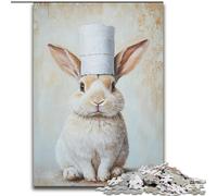 Puzzles pour Adultes 1000 Lapin Jouant avec du Papier Toilette Puzzles pour Adultes Défi et Divertissement, Activité familiale (Taille 26x38cm)