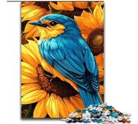 Puzzles pour Adultes 1000 Moineaux Tournesols pour Les 14 Ans et Plus Beau Jeu de Conception Superbe Jeu de Conception Excellent Cadeau (Taille 50x75cm)