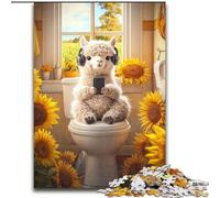 Puzzles pour Adultes 1000 Moutons aux Toilettes, défi Difficile et Anti-Stress, Cadeaux du Père Noël Secret pour Les 14 Ans et Plus (Taille 26x38cm)