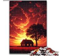 Puzzles pour Adultes 1000 Nuages colorés en Bois, Jeu Familial interactif, décoration d'intérieur à Faire soi-même, Casse-tête Stimulant, 1000 pièces(50x75cm)