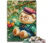 Puzzles pour Adultes 1000 Ours en Peluche de Dessin animé pour Un Plaisir en Famille idéal comme Cadeau pour Toute la Famille à partir de 14 Ans 26x38cm