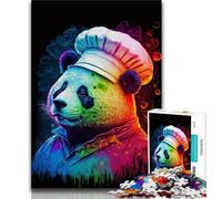 Puzzles pour Adultes 1000 Panda Cooks Puzzles pour Adolescents Apprentissage éducatif est idéal comme Cadeau pour Toute la Famille 75x50cm
