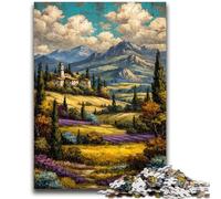 Puzzles pour Adultes 1000 paysages de Provence française, Un Plaisir Familial idéal comme Cadeau pour Toute la Famille, à partir de 14 Ans, 26x38cm