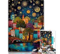Puzzles pour Adultes 1000 paysages urbains, Aidez Le Cerveau à exercer des Jouets addictifs pour cultiver la Patience Collection d'artistes, Beaux-Arts 38x26cm