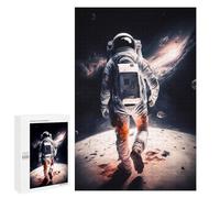 Puzzles pour Adultes 1000 PCS Astronaut in Outer Space Puzzles pour Adultes Jeux De Détente Cadeaux pour Femmes Cadeaux pour Les Amis Et La Famille 1000 PCS