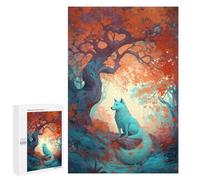 Puzzles pour Adultes 1000 PCS Autumn Fox in Forest-3 Puzzle pour Adolescents Assemblage De Motifs Interaction Parent-Enfant Jeu Au Design Attrayant 1000 PCS