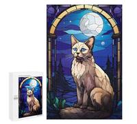 Puzzles pour Adultes 1000 PCS Balinese Cat Puzzles pour Adultes Analyse Et Logique Entraînez Votre Cerveau Et Vos Mains Jeu Intellectuel