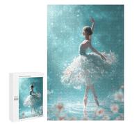 Puzzles pour Adultes 1000 PCS Ballerina in Floral Dress Puzzle pour Adolescents Assemblage De Motifs Interaction Parent-Enfant Jeu Au Design Attrayant 1000 PCS